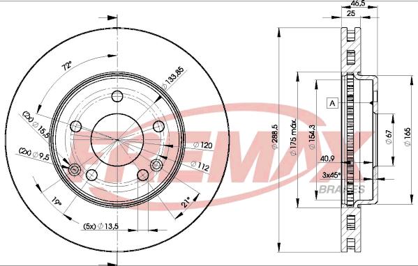 FREMAX BD-0410 - Brake Disc autospares.lv