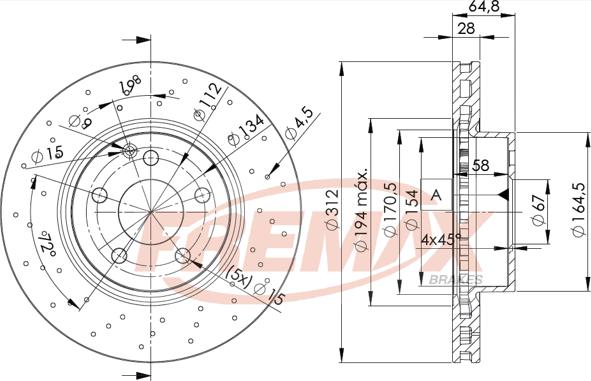 FREMAX BD-0417 - Brake Disc autospares.lv