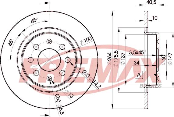 FREMAX BD-0592 - Brake Disc autospares.lv