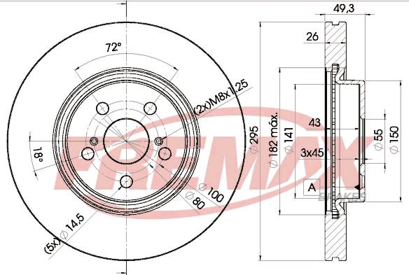 FREMAX BD-0505 - Brake Disc autospares.lv