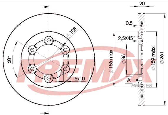 FREMAX BD-0005 - Brake Disc autospares.lv