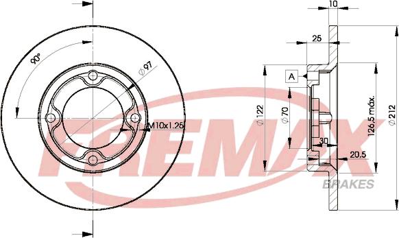 FREMAX BD-0003 - Brake Disc autospares.lv