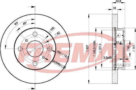 FREMAX BD-1607 - Brake Disc autospares.lv