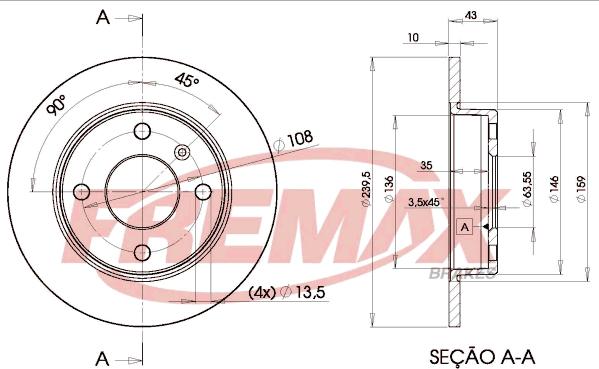 FREMAX BD-1062 - Brake Disc autospares.lv