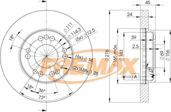 FREMAX BD-1002 - Brake Disc autospares.lv