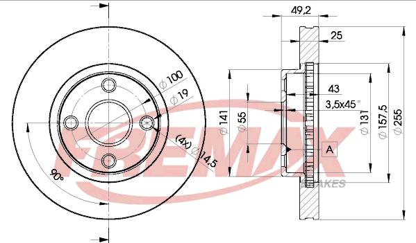 FREMAX BD-1330 - Brake Disc autospares.lv