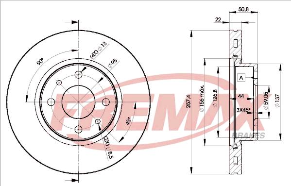 FREMAX BD-1751 - Brake Disc autospares.lv