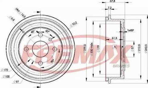 FREMAX BD-8958 - Brake Drum autospares.lv