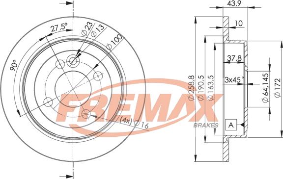FREMAX BD-8571 - Brake Disc autospares.lv