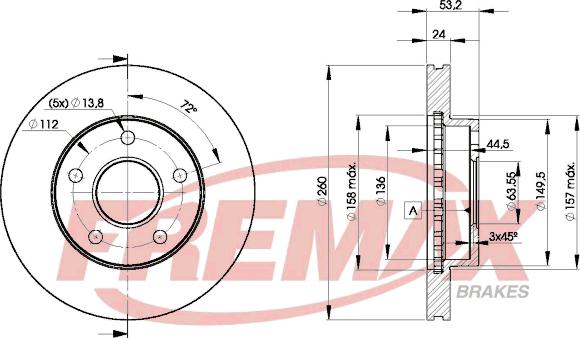 FREMAX BD-8109 - Brake Disc autospares.lv