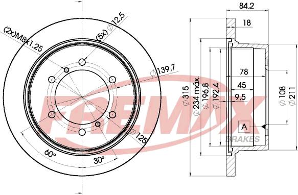 FREMAX BD-8797 - Brake Disc autospares.lv