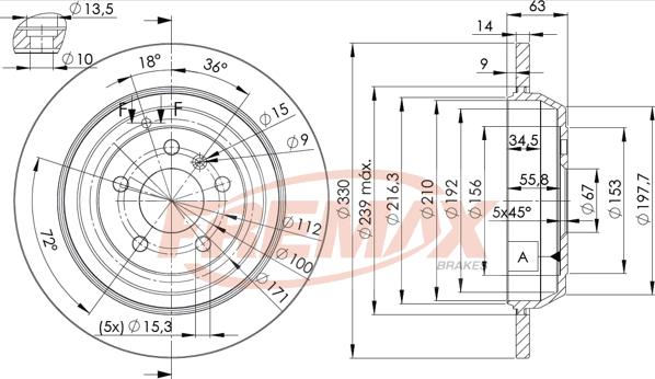 FREMAX BD-3508 - Brake Disc autospares.lv