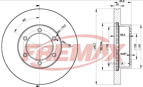 FREMAX BD-3520 - Brake Disc autospares.lv