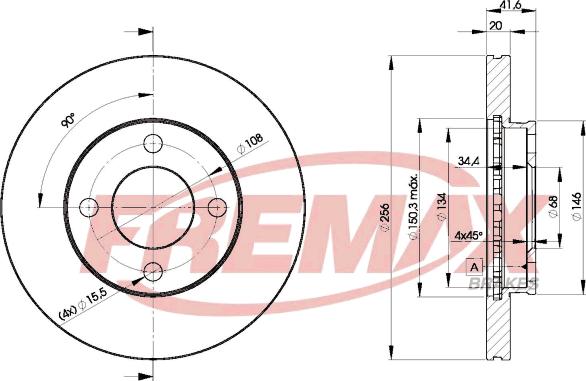 FREMAX BD-3638 - Brake Disc autospares.lv