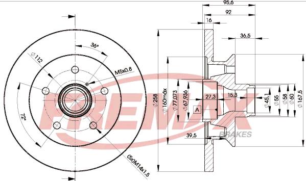 FREMAX BD-3113 - Brake Disc autospares.lv