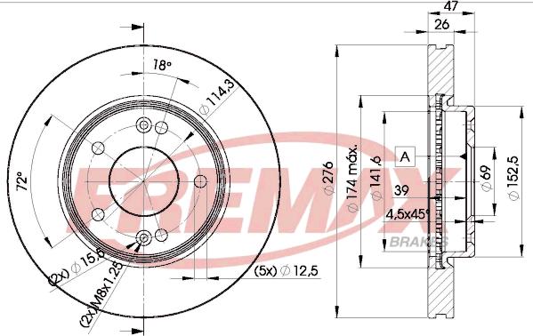 FREMAX BD-3290 - Brake Disc autospares.lv