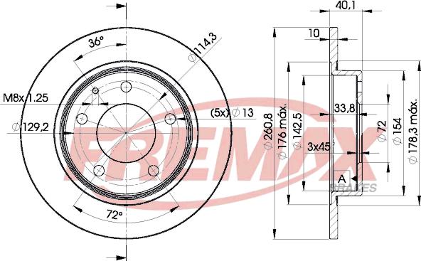 FREMAX BD-3259 - Brake Disc autospares.lv