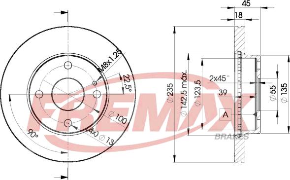 FREMAX BD-3254 - Brake Disc autospares.lv