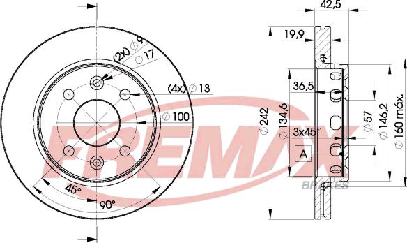 FREMAX BD-3253 - Brake Disc autospares.lv