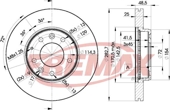 FREMAX BD-3269 - Brake Disc autospares.lv