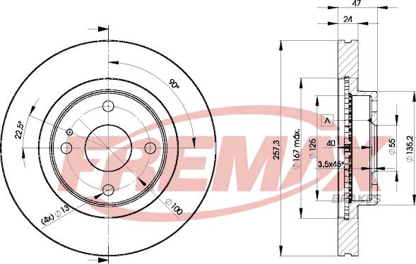 FREMAX BD-3266 - Brake Disc autospares.lv