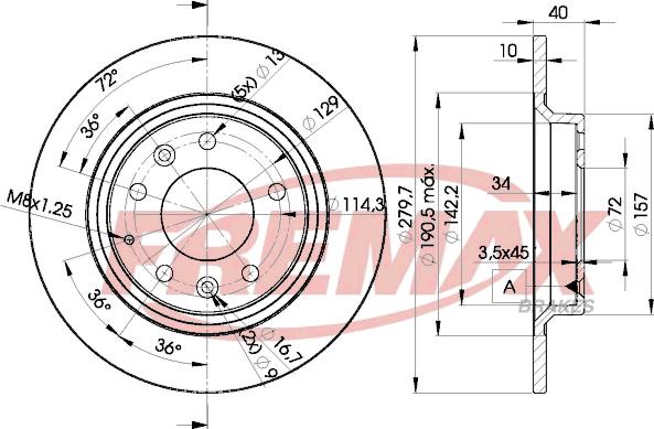 FREMAX BD-3268 - Brake Disc autospares.lv