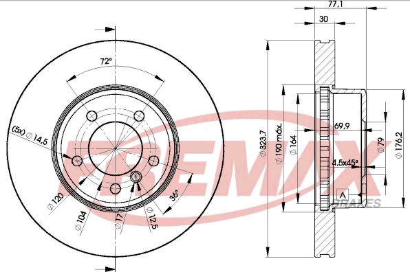 FREMAX BD-3221 - Brake Disc autospares.lv