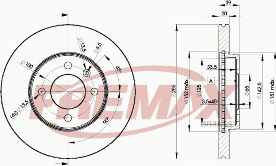 FREMAX BD-3790e - Brake Disc autospares.lv