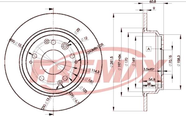 FREMAX BD-2469 - Brake Disc autospares.lv