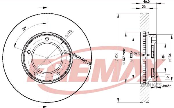 FREMAX BD-2609 - Brake Disc autospares.lv