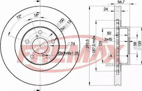 FREMAX BD-2630 - Brake Disc autospares.lv