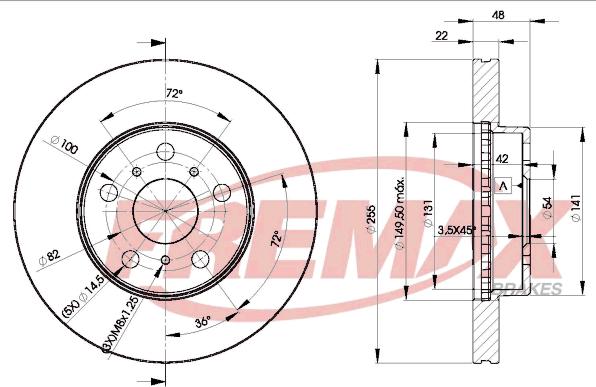 FREMAX BD-2090 - Brake Disc autospares.lv