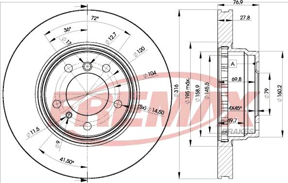 FREMAX BD-2093 - Brake Disc autospares.lv