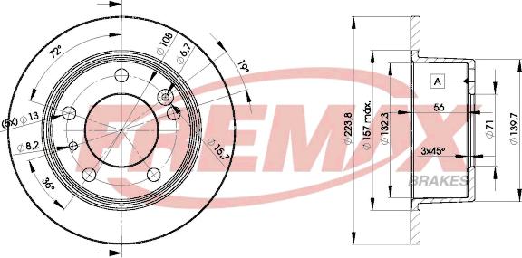 FREMAX BD-2062 - Brake Disc autospares.lv