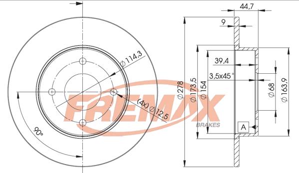 FREMAX BD-2083 - Brake Disc autospares.lv