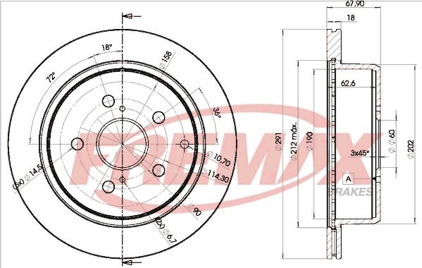 FREMAX BD-2082 - Brake Disc autospares.lv