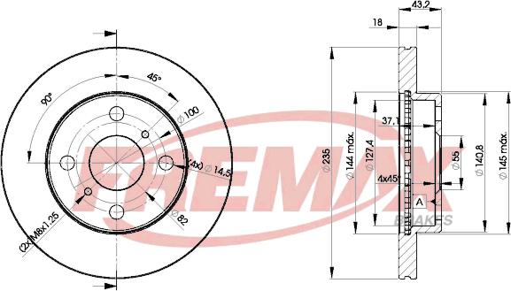 FREMAX BD-2020 - Brake Disc autospares.lv