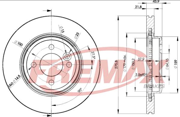 FREMAX BD-2891 - Brake Disc autospares.lv