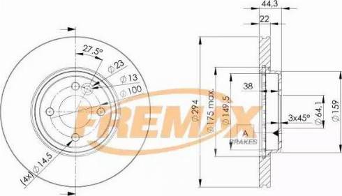 FREMAX BD-2892 - Brake Disc autospares.lv