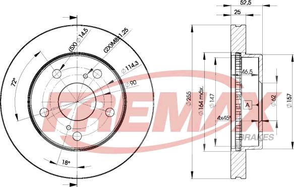 FREMAX BD-2806 - Brake Disc autospares.lv