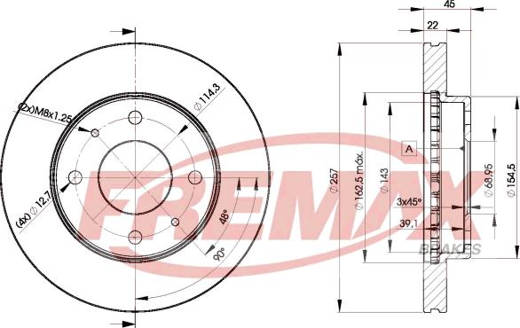 FREMAX BD-2831 - Brake Disc autospares.lv