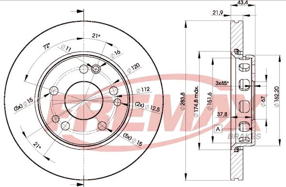 FREMAX BD-2312 - Brake Disc autospares.lv