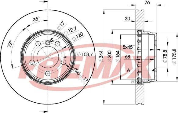 FREMAX BD-2207 - Brake Disc autospares.lv