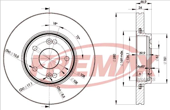 FREMAX BD-2234 - Brake Disc autospares.lv