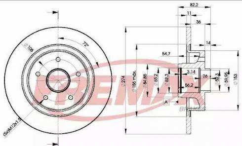 FREMAX BD-2236 - Brake Disc autospares.lv