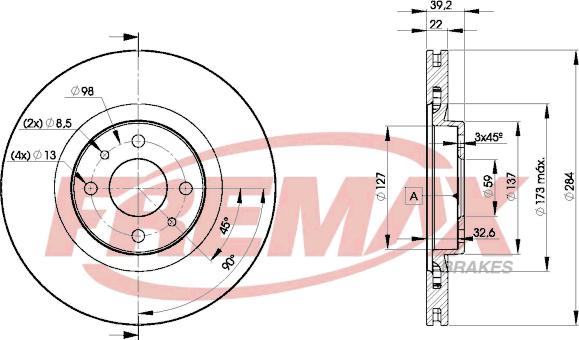 FREMAX BD-7947 - Brake Disc autospares.lv