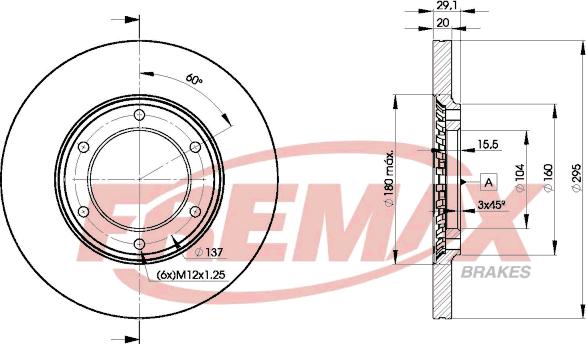 FREMAX BD-7000 - Brake Disc autospares.lv