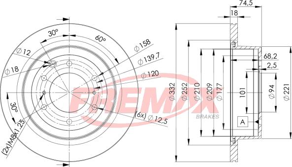 FREMAX BD-7114 - Brake Disc autospares.lv