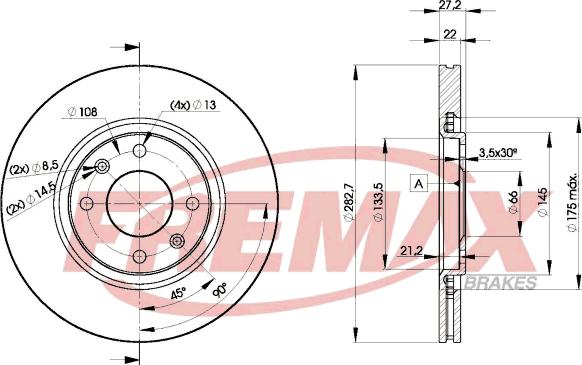 FREMAX BD-7810 - Brake Disc autospares.lv