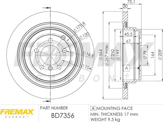 FREMAX BD-7356 - Brake Disc autospares.lv